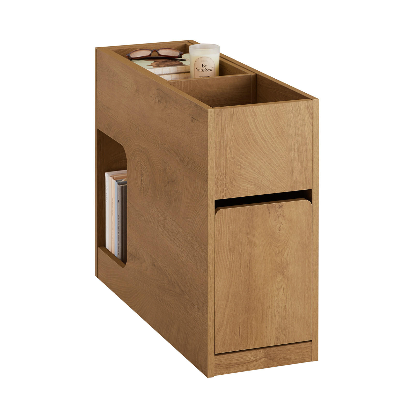NACHTTISCH Natur - Naturfarben, Holzwerkstoff (25/55/70cm) - SoBuy
