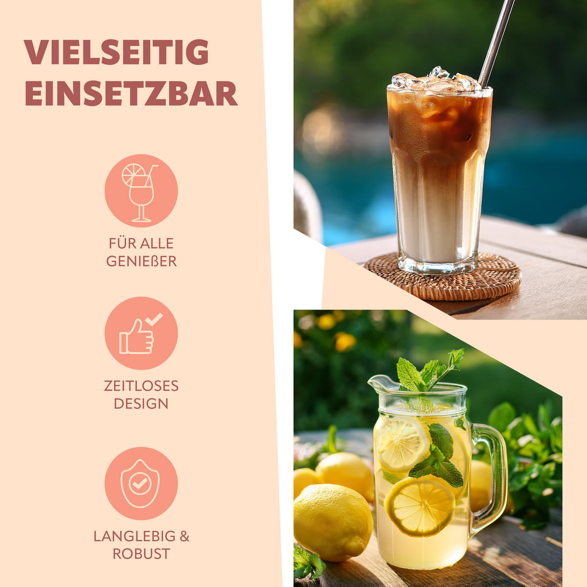 TRINKHALME, silber - Edelstahlfarben, Metall (0.6/26.5cm) - bremermann