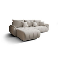 ECKSOFA mit Schlaffunktion TOKYO L Wind 05 - Beige, Textil (280/185cm) - Bedante