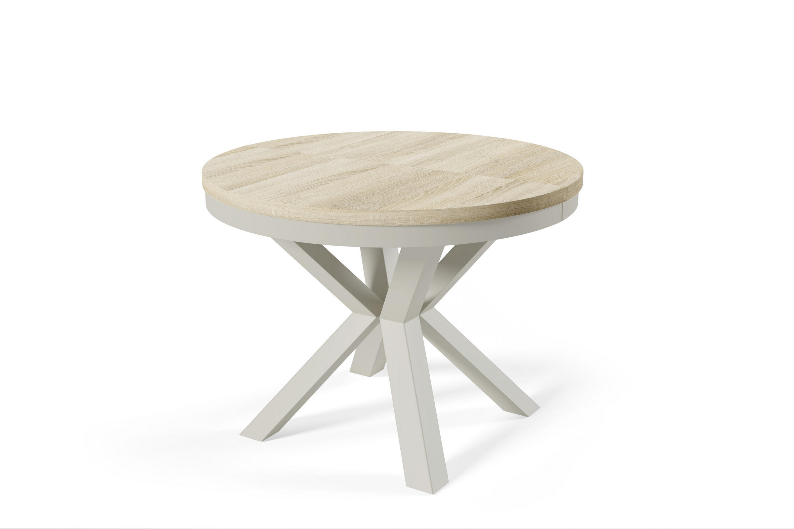 ESSTISCHE NORVIX - Kaschmir/Sonoma Eiche, Holzwerkstoff (100/100/76cm) - Meblini