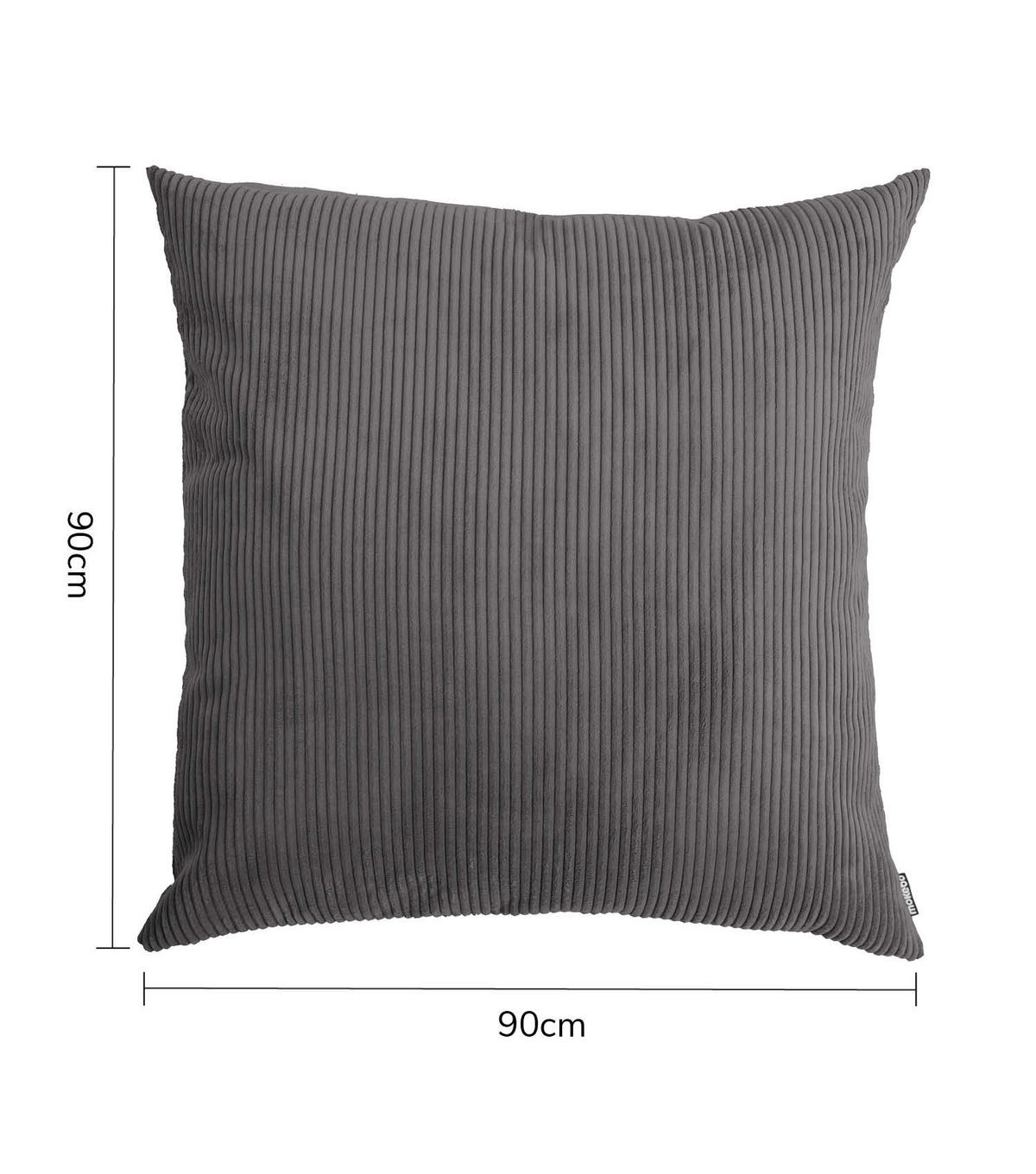 SOFAKISSEN Das Anschmiegsame - Anthrazit, Textil (90/10cm) - Mokebo