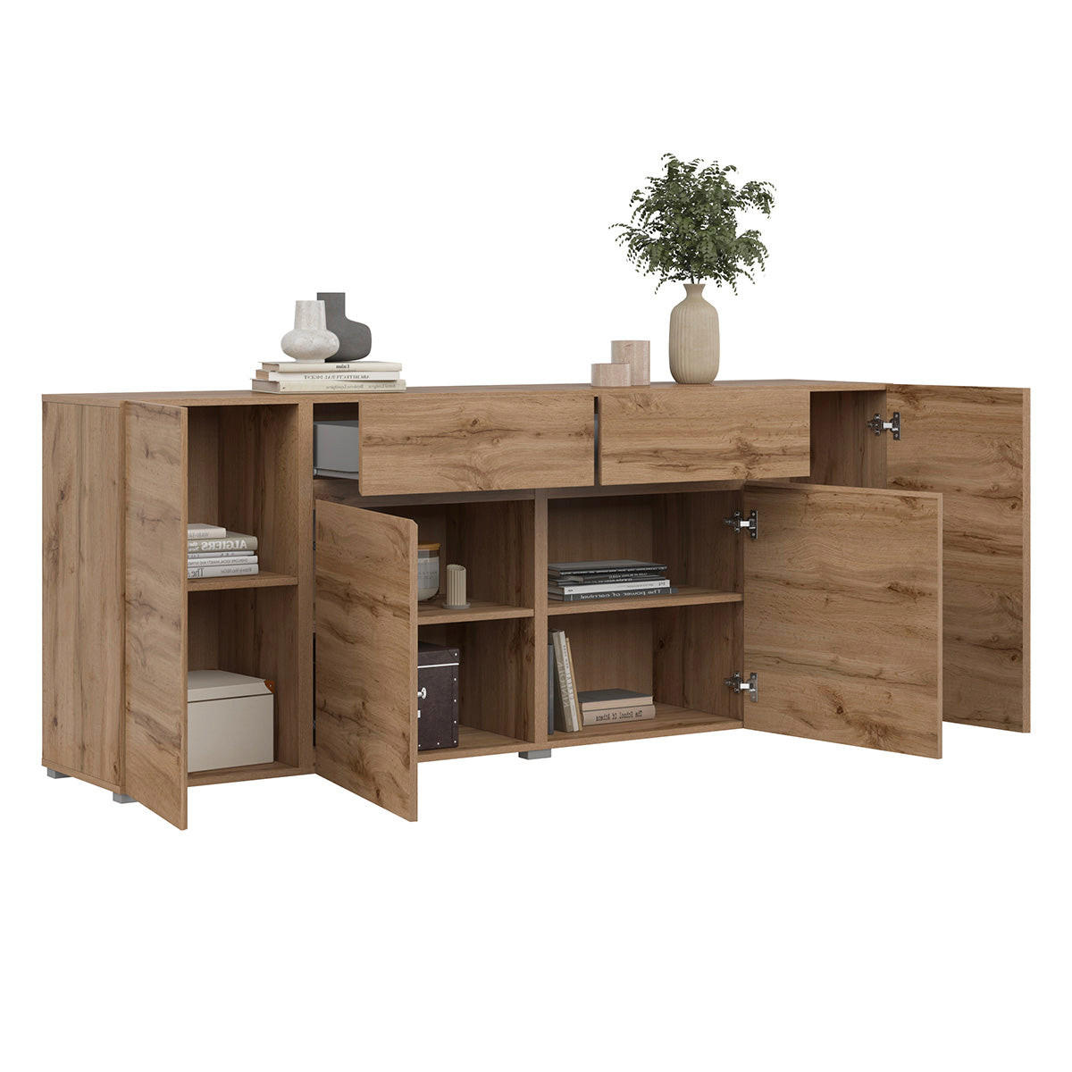 SIDEBOARD Maxis Holz - Braun, Holzwerkstoff (195/78/40cm) - Petits-meubles