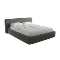 POLSTERBETT mit Bettkasten und Lattenrost 200x225 Grau - Dunkelgrau/Schwarz, Kunststoff/Textil (160/200cm) - LaMiaSofa