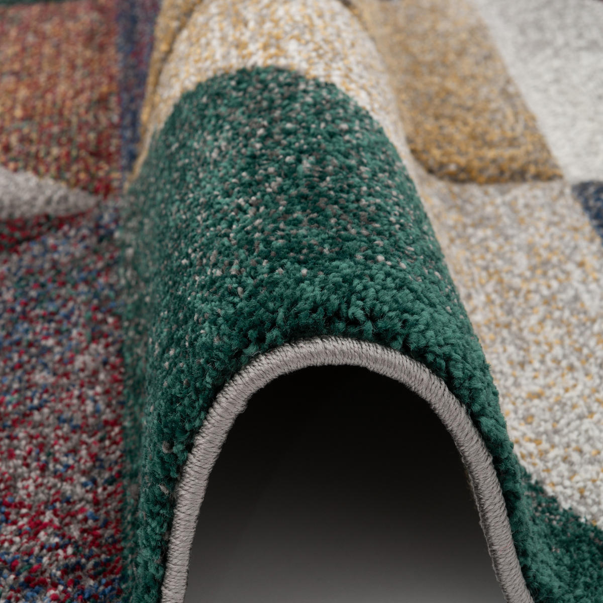DESIGNER TEPPICH MAUI MODERN PRISMA - Grün, Textil (140/200cm) - Pergamon