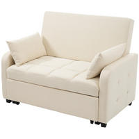 SCHLAFSESSEL 127/75/94 cm in Beige mit Schlaffunktion und 3-fach verstellbarer Lehne - Beige, Kunststoff (127/94/75cm) - Flora Grace