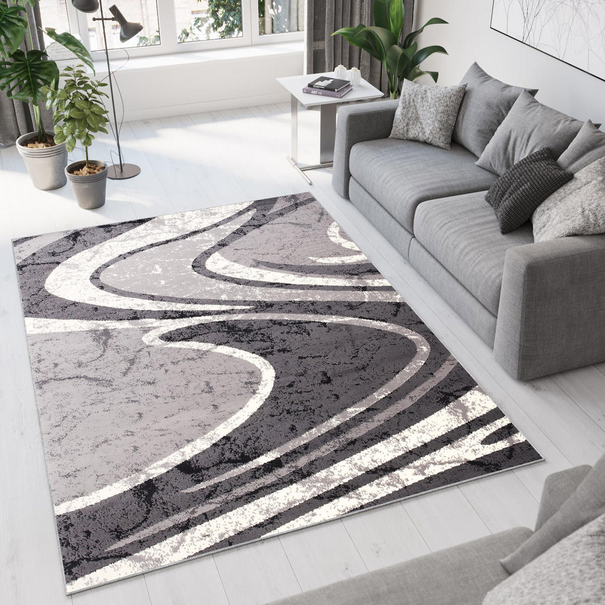 TEPPICH DREAM Dunkelgrau 220/300 cm - Dunkelgrau, Textil (220/300cm) - Tapiso