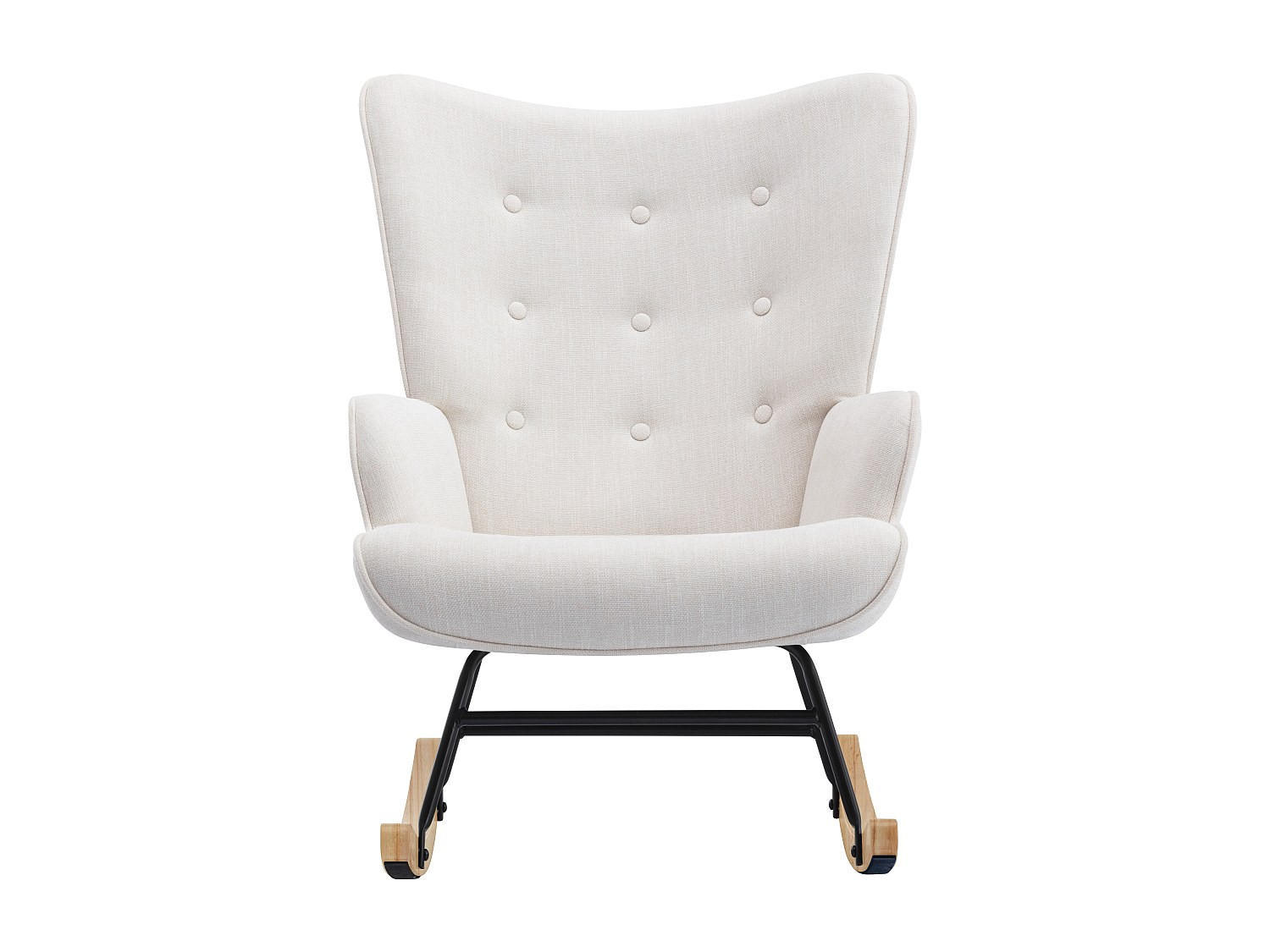 SCHAUKELSTUHL - 1 Person - Stoff - Beige - - Beige, Textil (86/91/68cm) - Vente-Unique