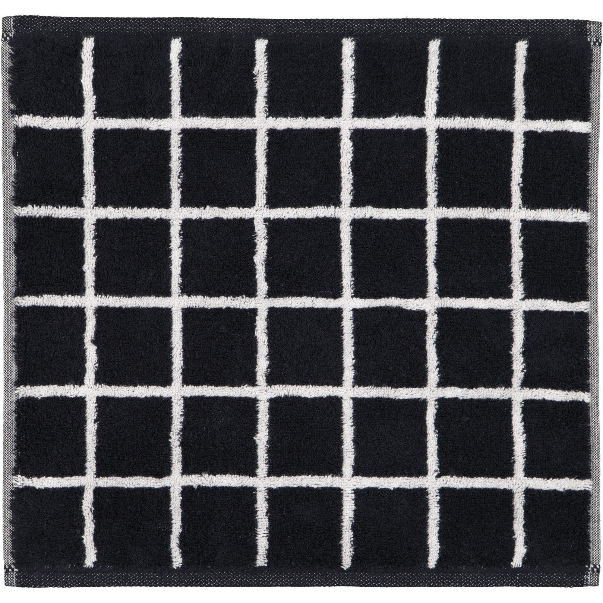 HANDTÜCHER ZOOM KARO 123 SCHWARZ - 97 - Schwarz, Textil (30/30cm) - Cawoe