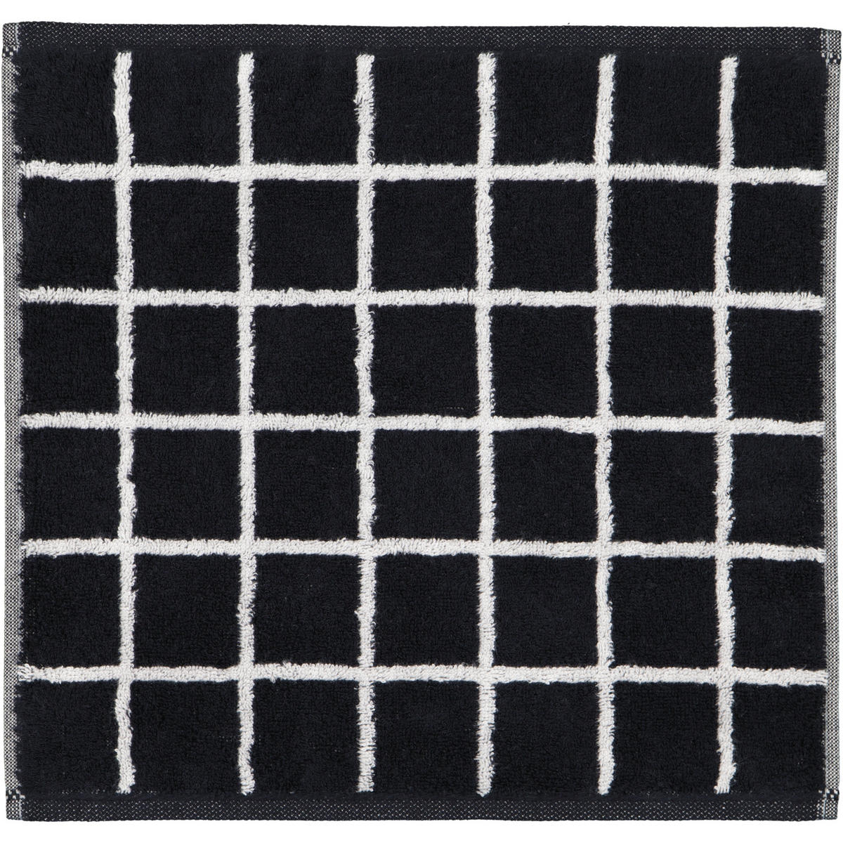 HANDTÜCHER ZOOM KARO 123 SCHWARZ - 97 - Schwarz, Textil (30/30cm) - Cawoe