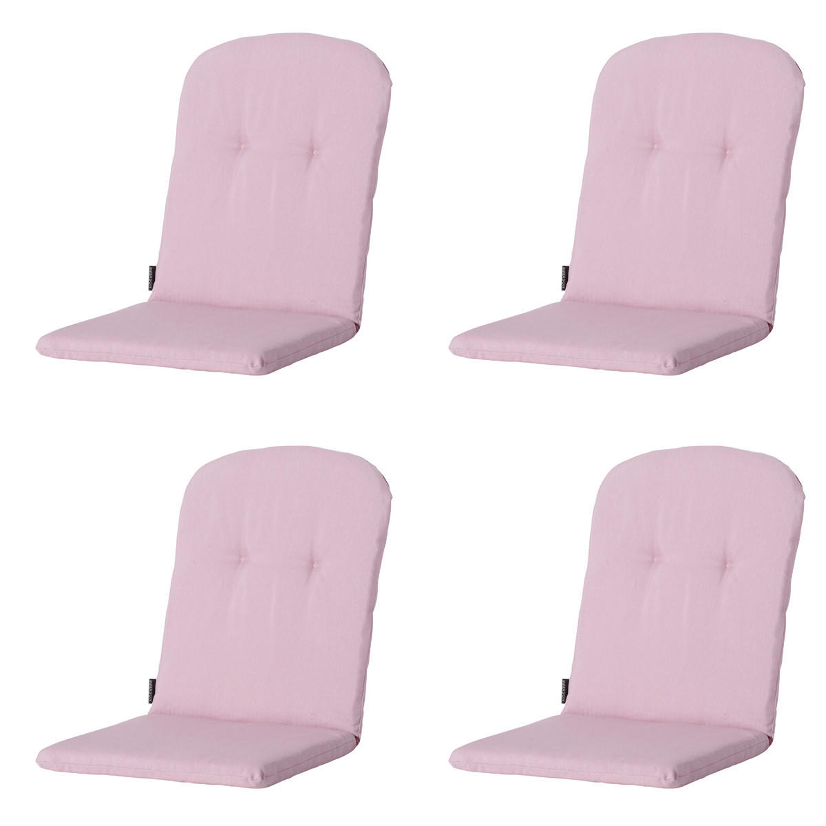 GARTENSTUHLKISSEN Panama 96/45 cm 4er-Set - Pink, Textil (45/5/96cm) - Madison