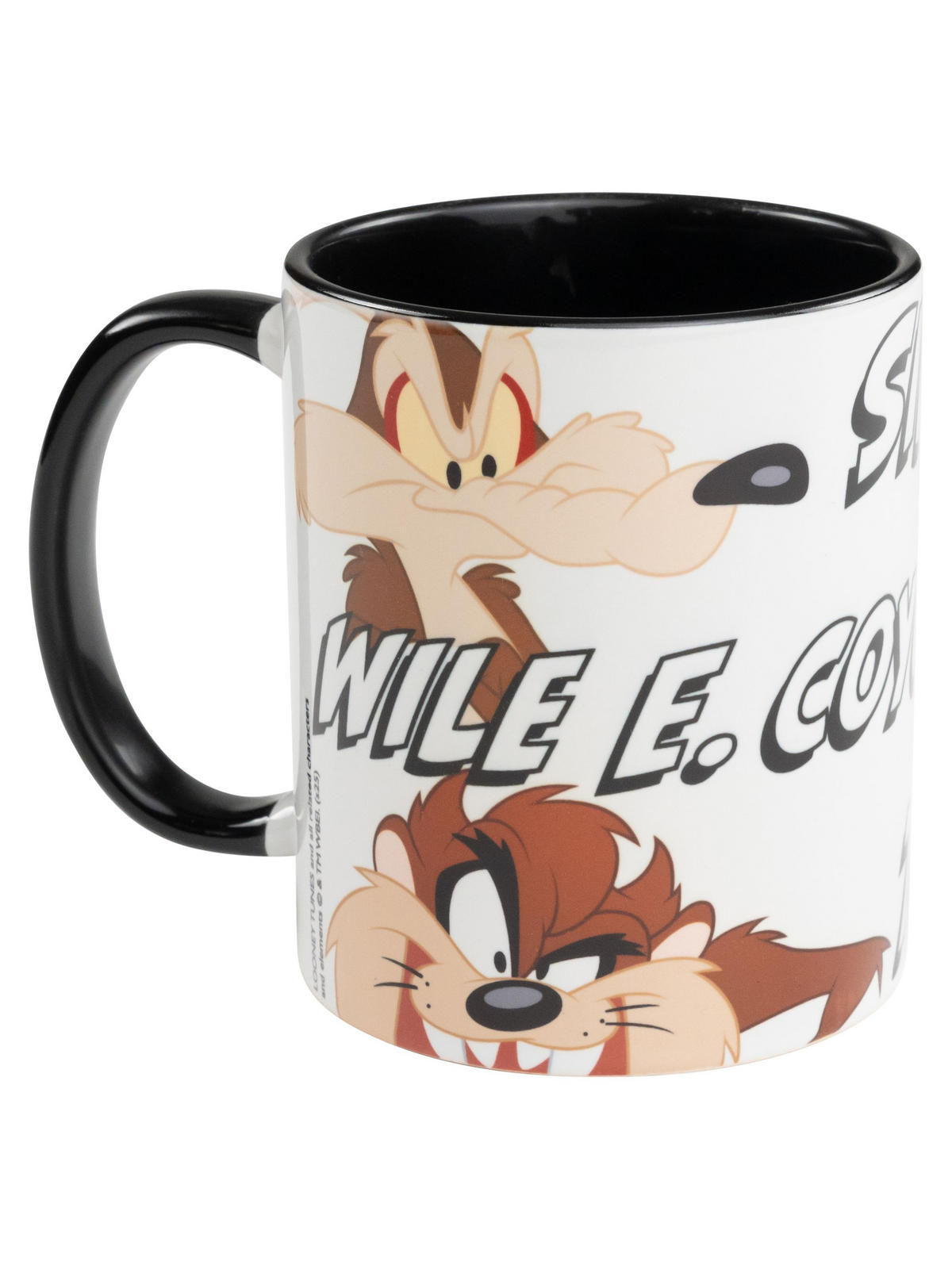 KAFFEEBECHER Looney Tunes Coyote, Silvester, Taz Schwarz/Weiß 320 ml - Multicolor, Keramik (0.32L) - Looney Tunes