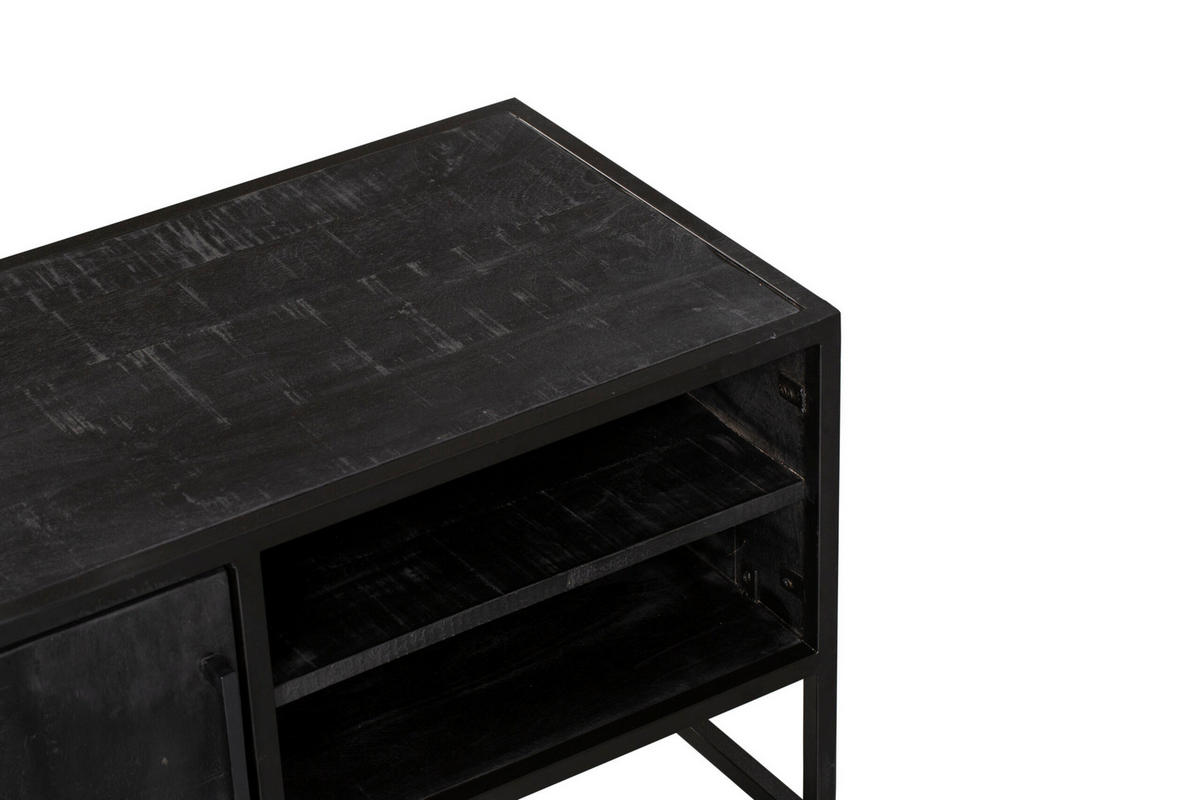 TV-MÖBEL Denver Schwarz 45/100/50 cm - Schwarz, Holz (100/50/45cm) - Starfurn