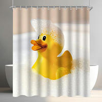 DUSCHVORHANG Gelbe Ente 240 x 200 cm - Gelb, Textil (240/200cm)
