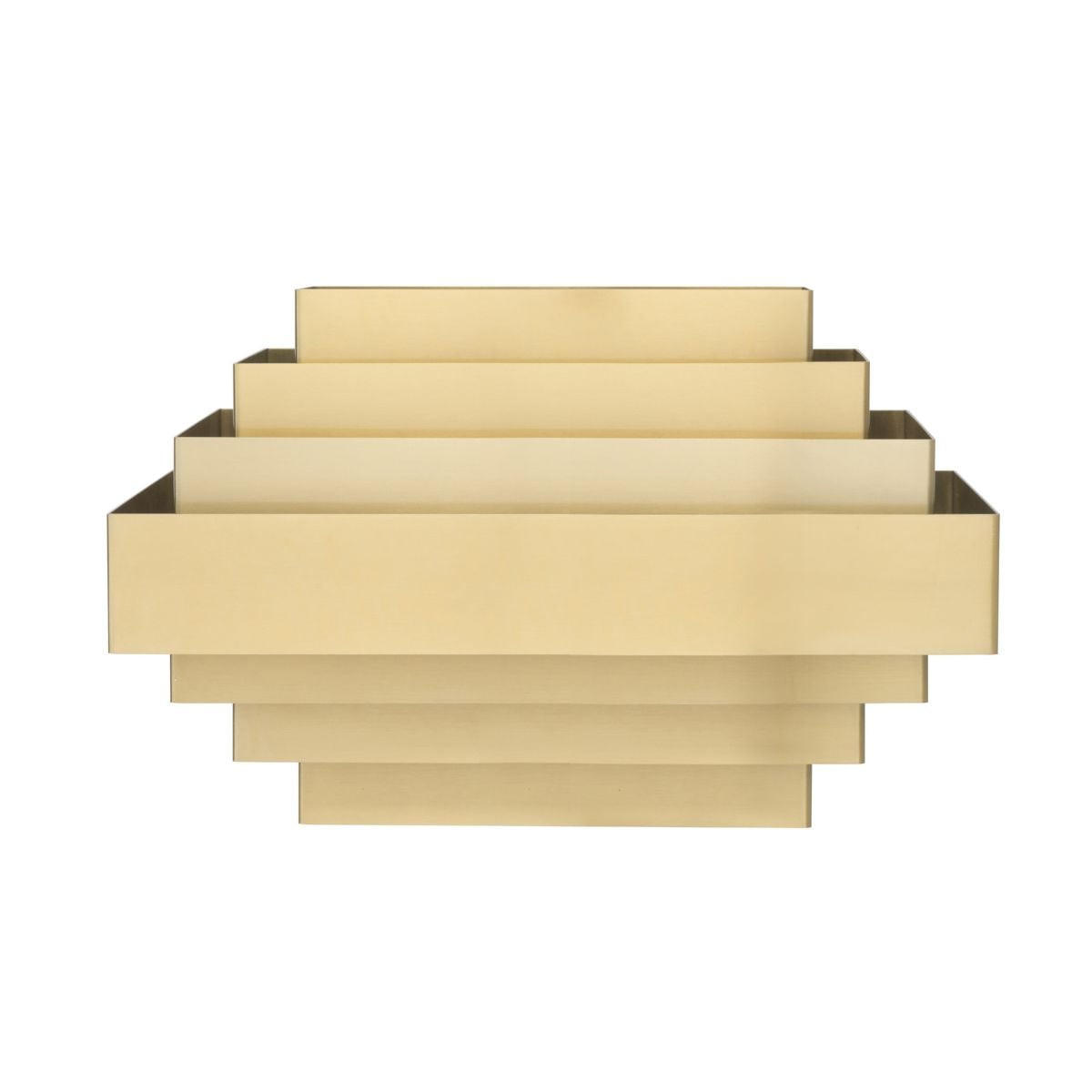 WANDLEUCHTE Goldmetall B38 cm x H24 cm - STATE BUILDING - Goldfarben, Metall (24/24/31cm) - Signature