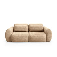 SOFA Camilla 3 Sitzplätze Beige - Beige, Holz (266/95/121cm) - Petits-meubles
