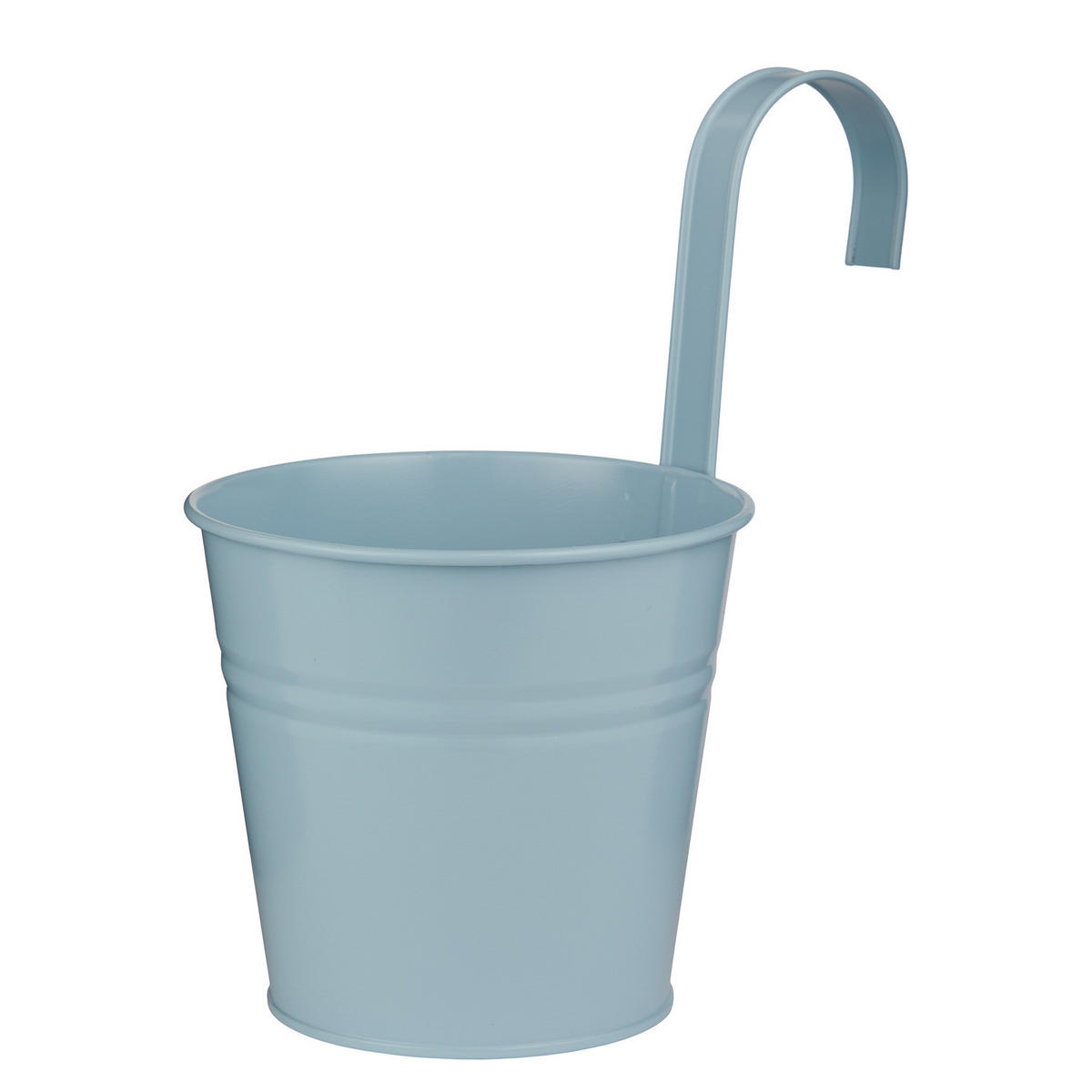 HÄNGEKASTEN Zinc Ø16cm - Hellblau, Metall (15cm) - Butlers