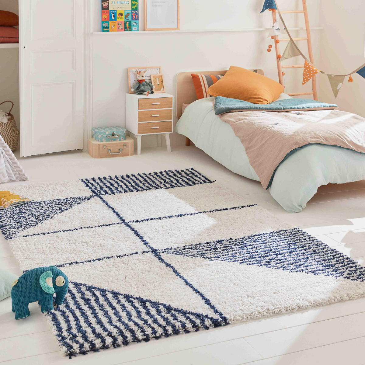 KINDERTEPPICH 160/230 cm Aquarelle Blau - Blau, Textil (160/230cm) - Nazar Rugs