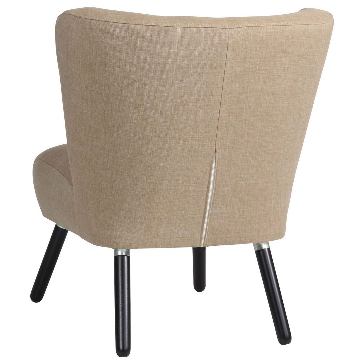 SESSEL Kassi Bezug Flachgewebe Buche schwarz / sahara - Sahara, Kunststoff (69/80/68cm) - 58aufmkessel