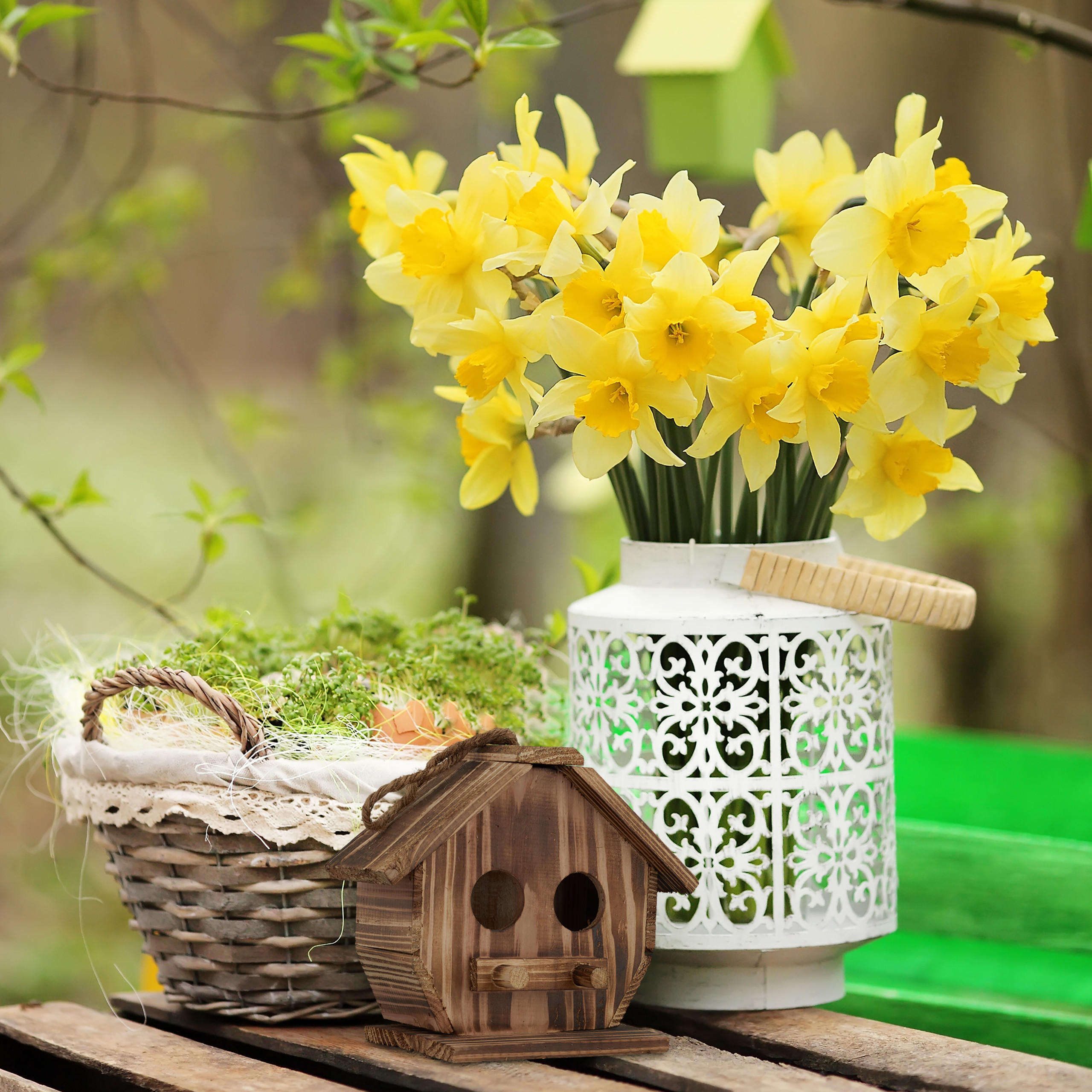 DEKO-VOGELHAUS - Braun, Holz (19/28.5/10.5cm) - Relaxdays