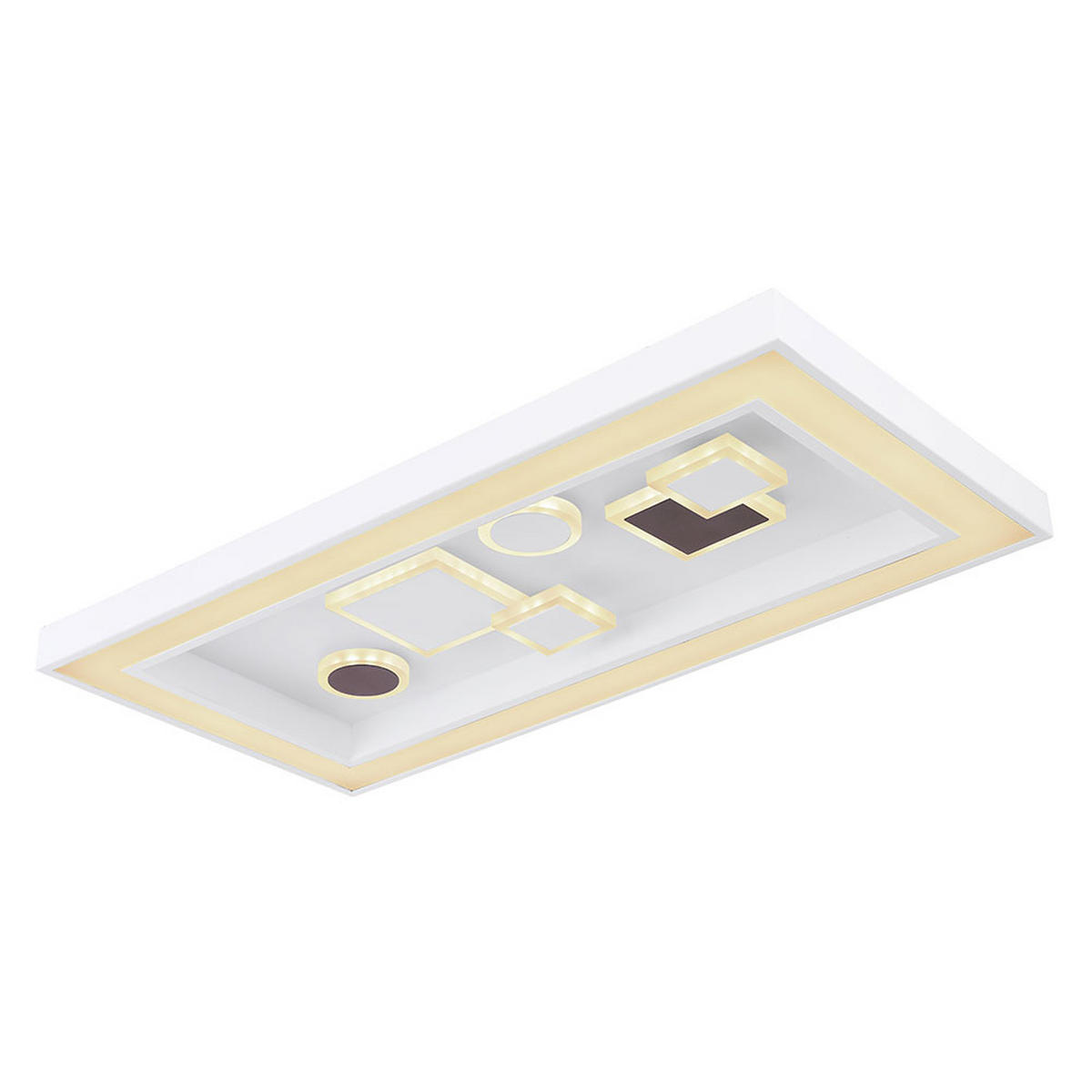 LED DECKENLEUCHTE Rabea Weiß - Weiß, Metall (60/30/7cm) - Globo Lighting