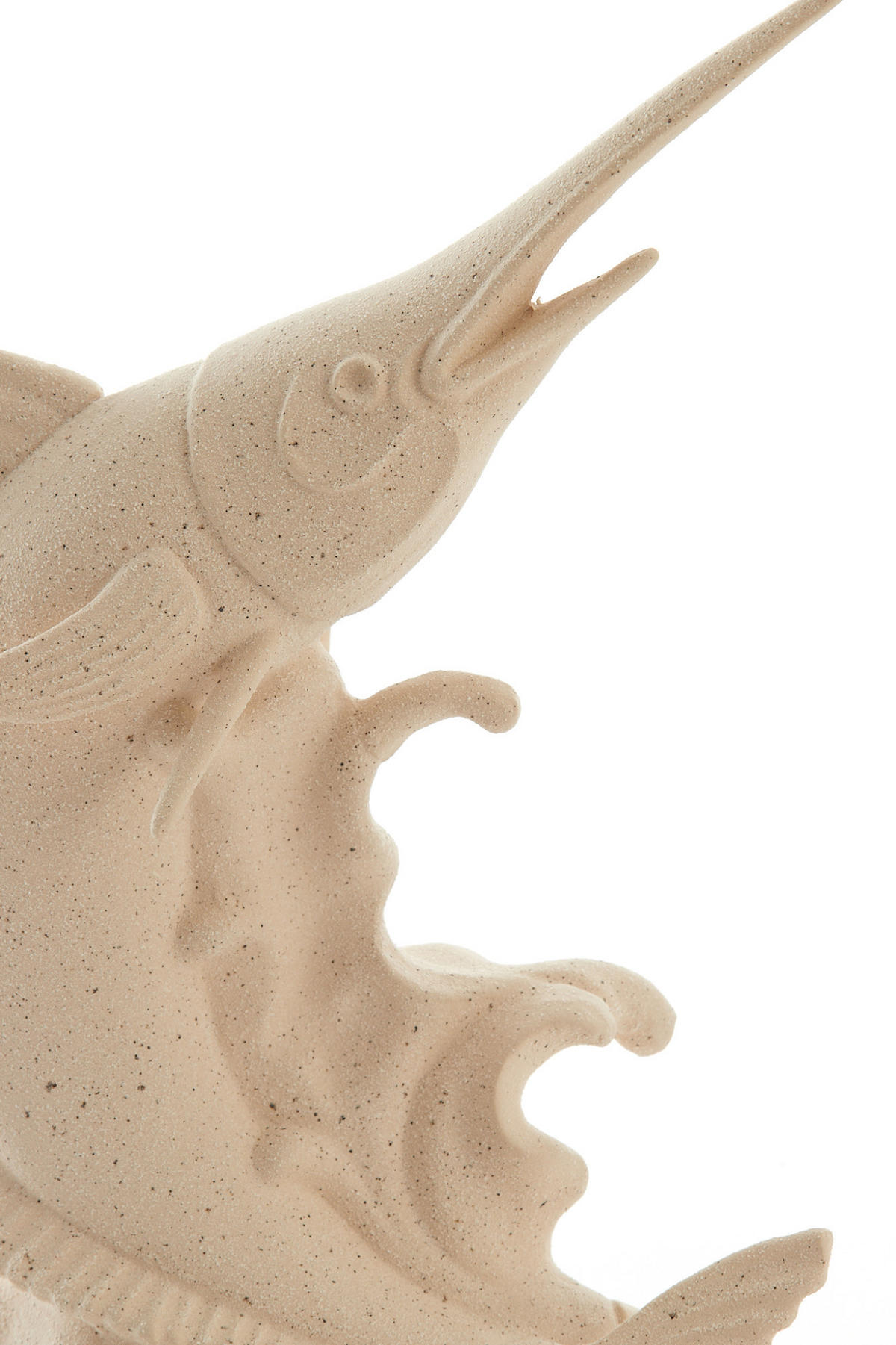 ORNAMENT Schwertfisch Weiß 33/16,5/43,5 cm - Weiß, Keramik (16.5/43.5/33cm) - Light & Living