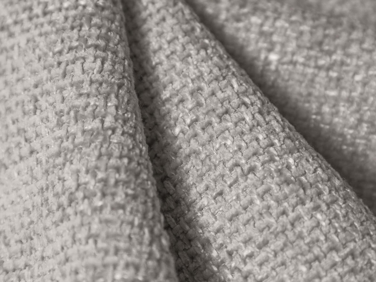 SOFA Miley aus Chenille-Stoff hellgrau 2 Sitzplätze - Hellgrau, Textil (90/70/180cm) - Micadoni