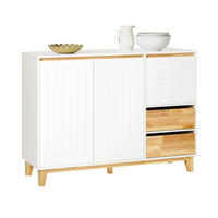 SIDEBOARD Weiß-Natur - Weiß, Holz/Holzwerkstoff (120/90/40cm) - SoBuy