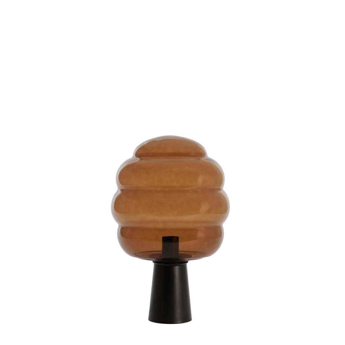 TISCHLAMPE Misty Braun 30/30/46 cm - Braun, Glas (30/30/46cm) - Light & Living