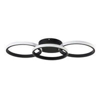 LED-DECKENLEUCHTE Ferdinand 60/24/4 cm - Schwarz, Metall (60/24/4cm) - Nettlife