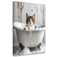 LEINWANDBILD Tiere 40x60cm - Weiß, Textil (40/60cm) - Feeby