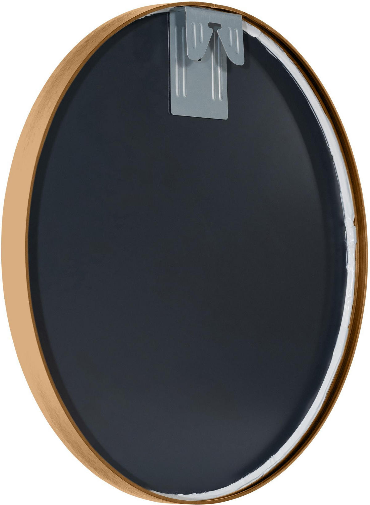 WANDSPIEGEL rund 45 cm Metall gold matt - Goldfarben, Metall (45/45/3cm) - CLP