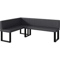 ECKBANK PETER_U - Grau, Leder (142/196cm) - Meblini
