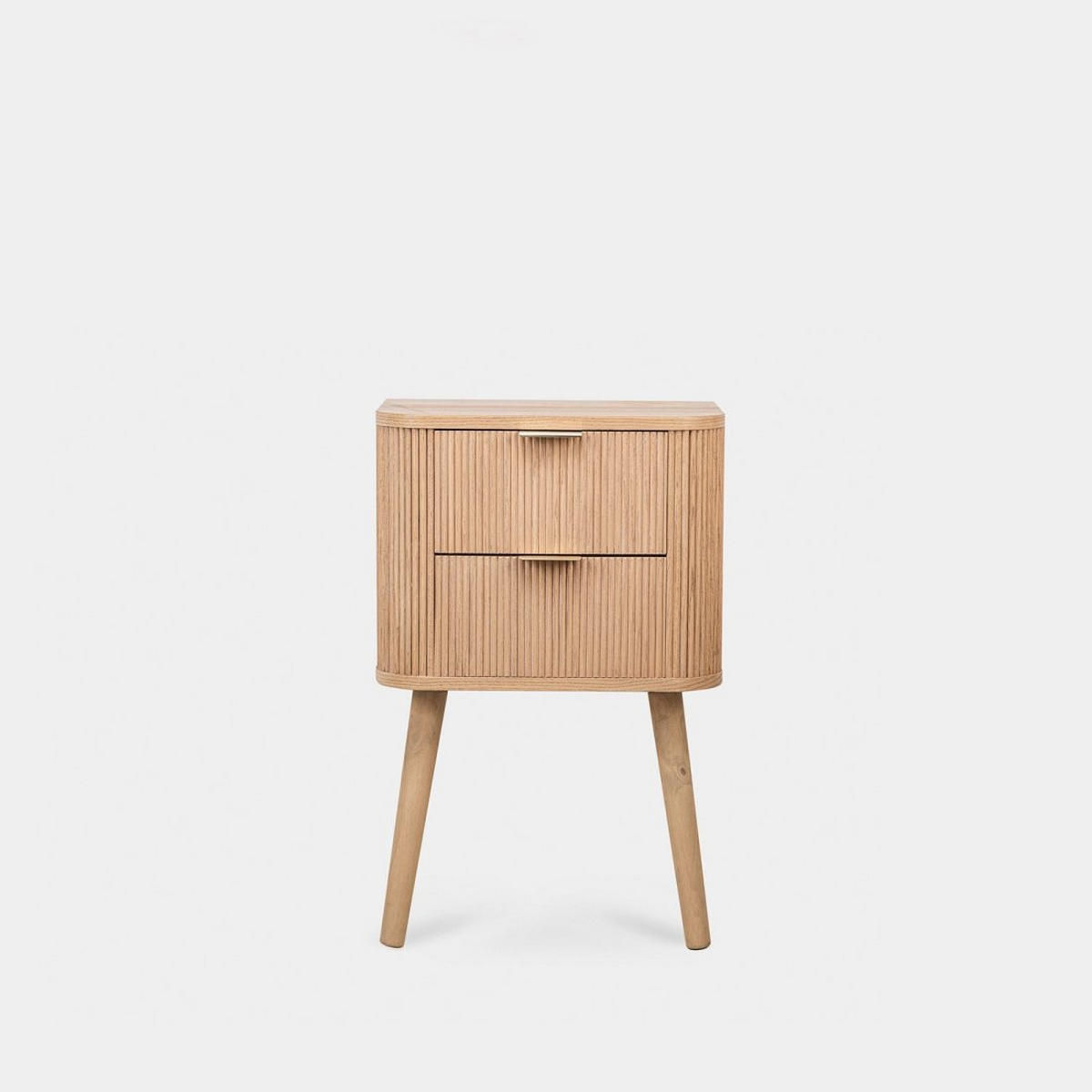 NACHTTISCH 2 SCHUBLADEN Mina Natürlich 40 cm x 62 cm - Naturfarben, Holzwerkstoff (40/62/30cm)