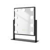 KOSMETIKSPIEGEL Rechteckiger mit Beleuchtung, Schwarz, 30/25 cm - Schwarz, Glas (25/8.5/30cm) - EMKE
