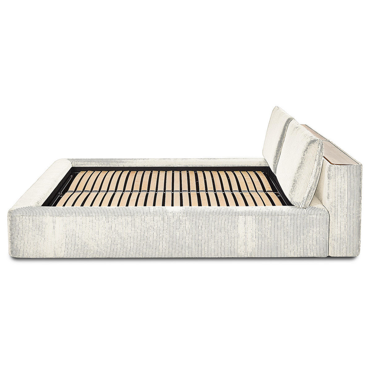 POLSTERBETT - Weiß, Textil (140/200cm) - home24