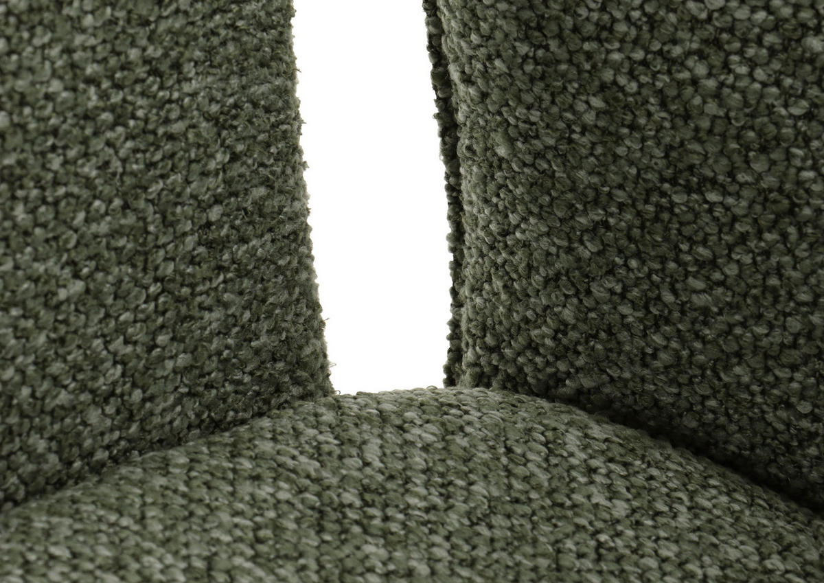 STUHL 100% Polyester 59 x 63 x 91 cm grün meliert POLSTERSTÜHLE #01 - Grün, Kunststoff (59/91/63cm) - Massivmoebel24