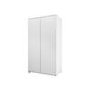 KLEIDERSCHRANK Gesita 2D - Silberfarben/Weiß, Holzwerkstoff/Kunststoff (100/178/59cm) - MIRJAN24