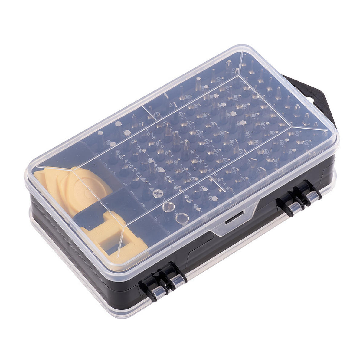 SCHRAUBENDREHER-SET für Feinmechaniker 115-in-1 multifunktionales Schraubendreher-Set für Feinmechaniker in Gelb - Gelb, Metall (10.5/17.8/5.1cm) - Livingandhome