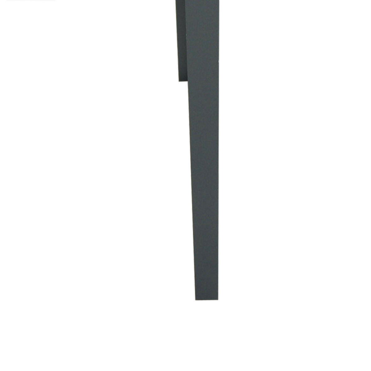 HOCHBEET 100x30x80 cm Metall Füße - Dunkelgrau, Metall (100/80/30cm) - LEBENLANG