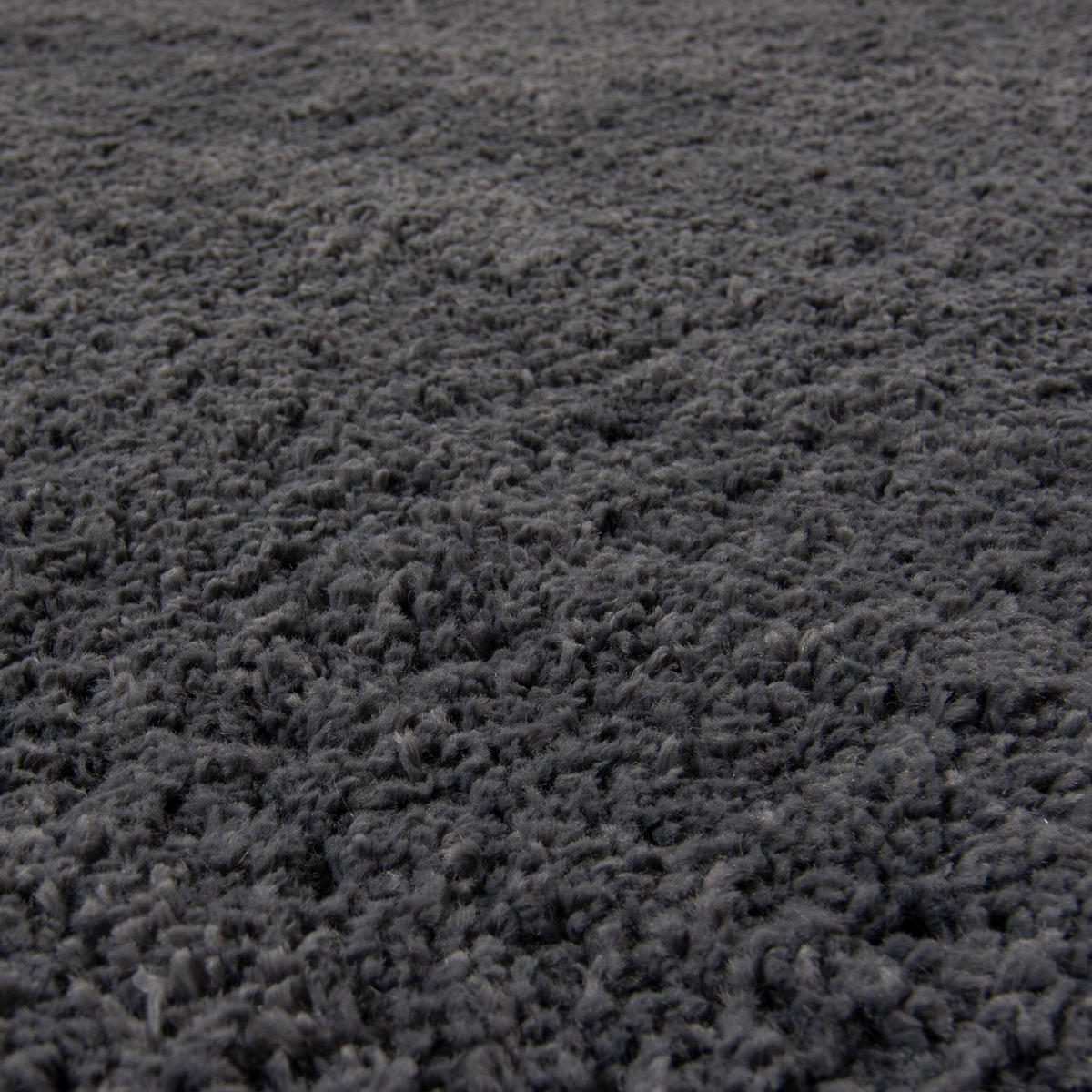 TEPPICH Hochflor Shaggy-Design, teddyweich LYNE, Anthrazit 133x133 cm - Anthrazit, Textil (133/133cm) - KADIMA DESIGN