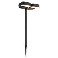 LED AUSSENLEUCHTE Kunststoff Schwarz - Schwarz, Kunststoff (23/10.3/55cm) - Globo Lighting