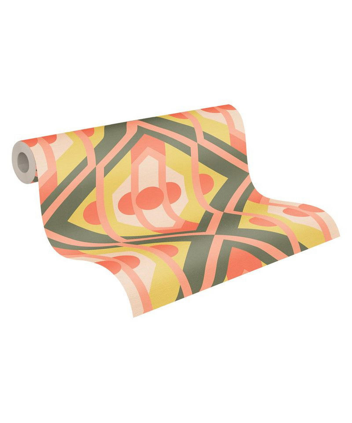 VLIESTAPETE Rosa 53/850 cm - Grün, Textil (53/1cm) - KUNSTLOFT