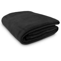KUSCHELDECKE, 150x200 cm, 60% Baumwolle, 40% Polyacryl, Schwarz - Schwarz, Naturmaterialien (150/200cm) - Zollner