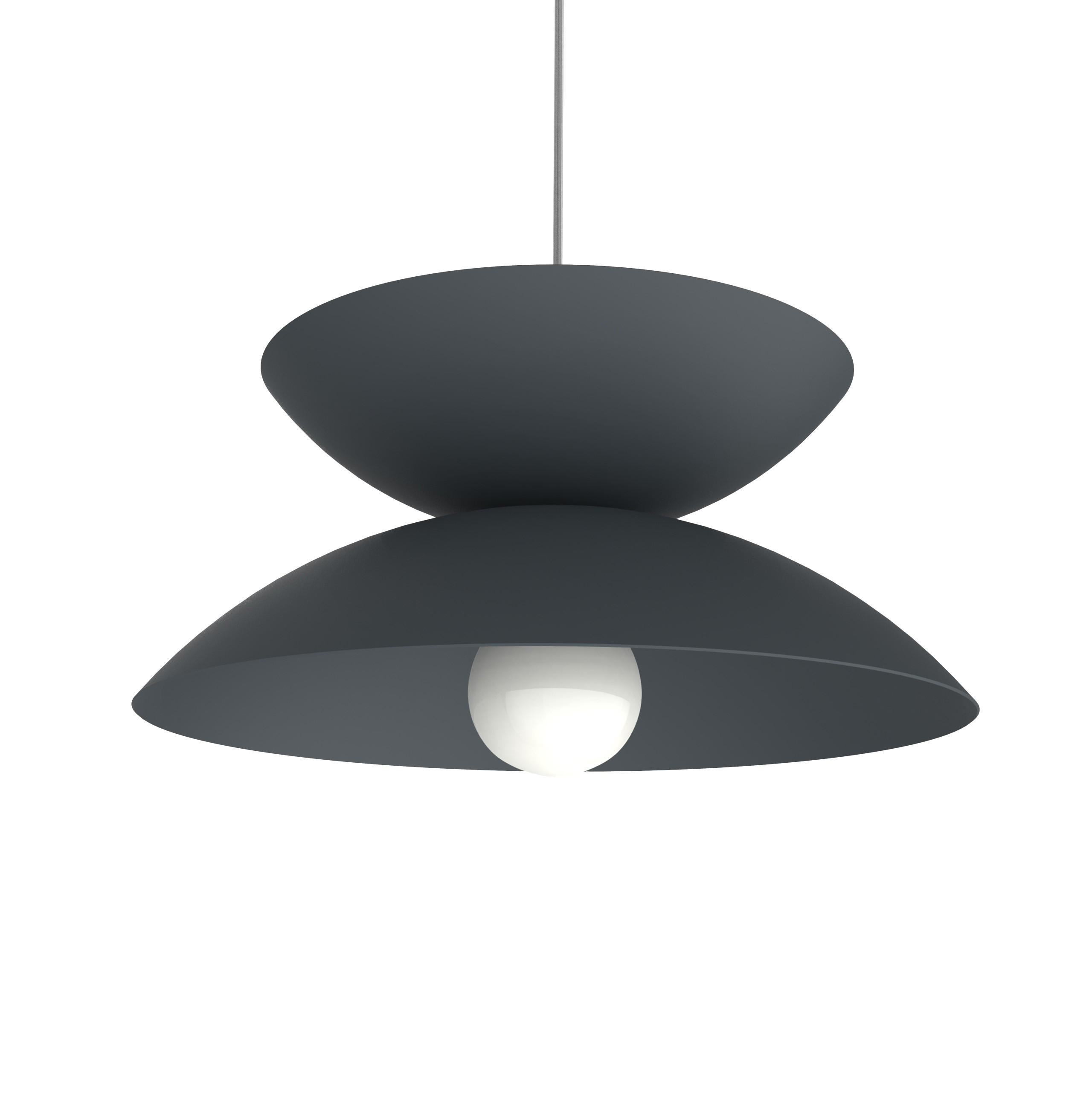 HÄNGELEUCHTE - Anthrazit, Metall (40/40/20cm) - Lumicom