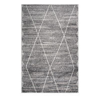 TEPPICH Harmonia Rautenmotiv Hoch-Tief-Effekt grau 160 x 230 cm - Hellgrau/Grau, Kunststoff/Textil (160/230cm) - oKu-Tex