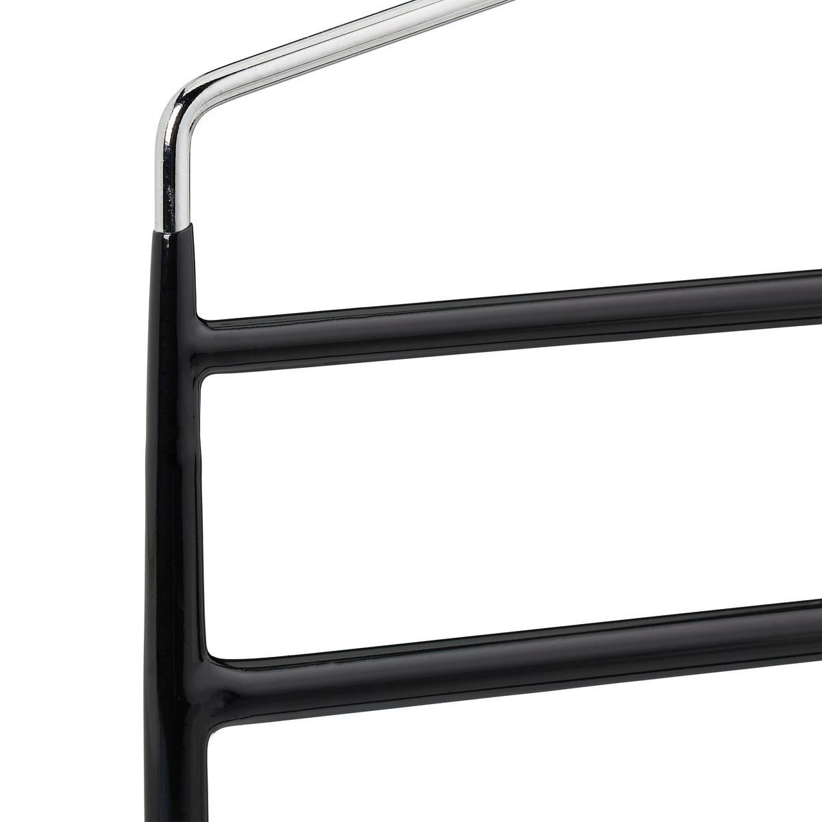 5XOBEŠALNIKI hlač - črna, kovina/umetna masa (33.5/23.5/0.5cm) - Relaxdays