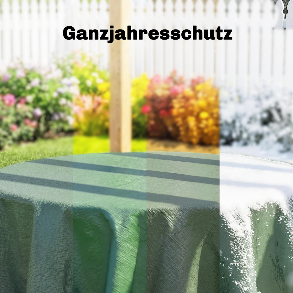 ABDECKPLANE PE Grün - Grün, Kunststoff (600/400/1cm) - Outsunny