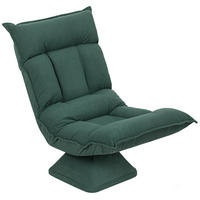 BODENSESSEL DE-06492 5-fach verstellbare Rückenlehne, drehbar Grün - Grün, Holz/Textil (62/95/70cm) - ComfortXL