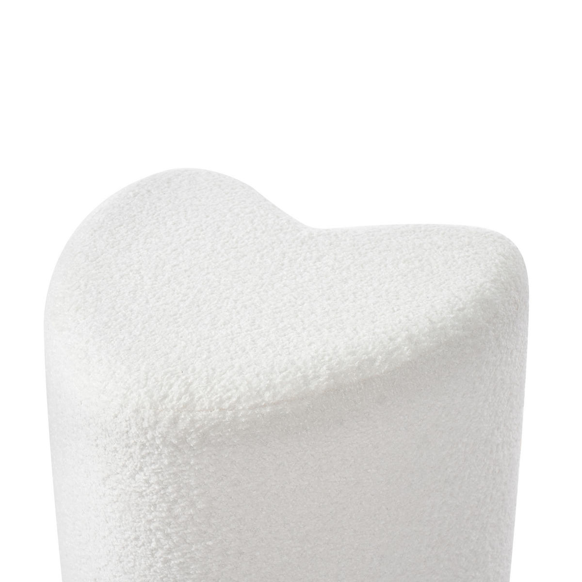 POUF Cremeweiß Scotia - Weiß, Textil (40/44/33cm) - Beliani