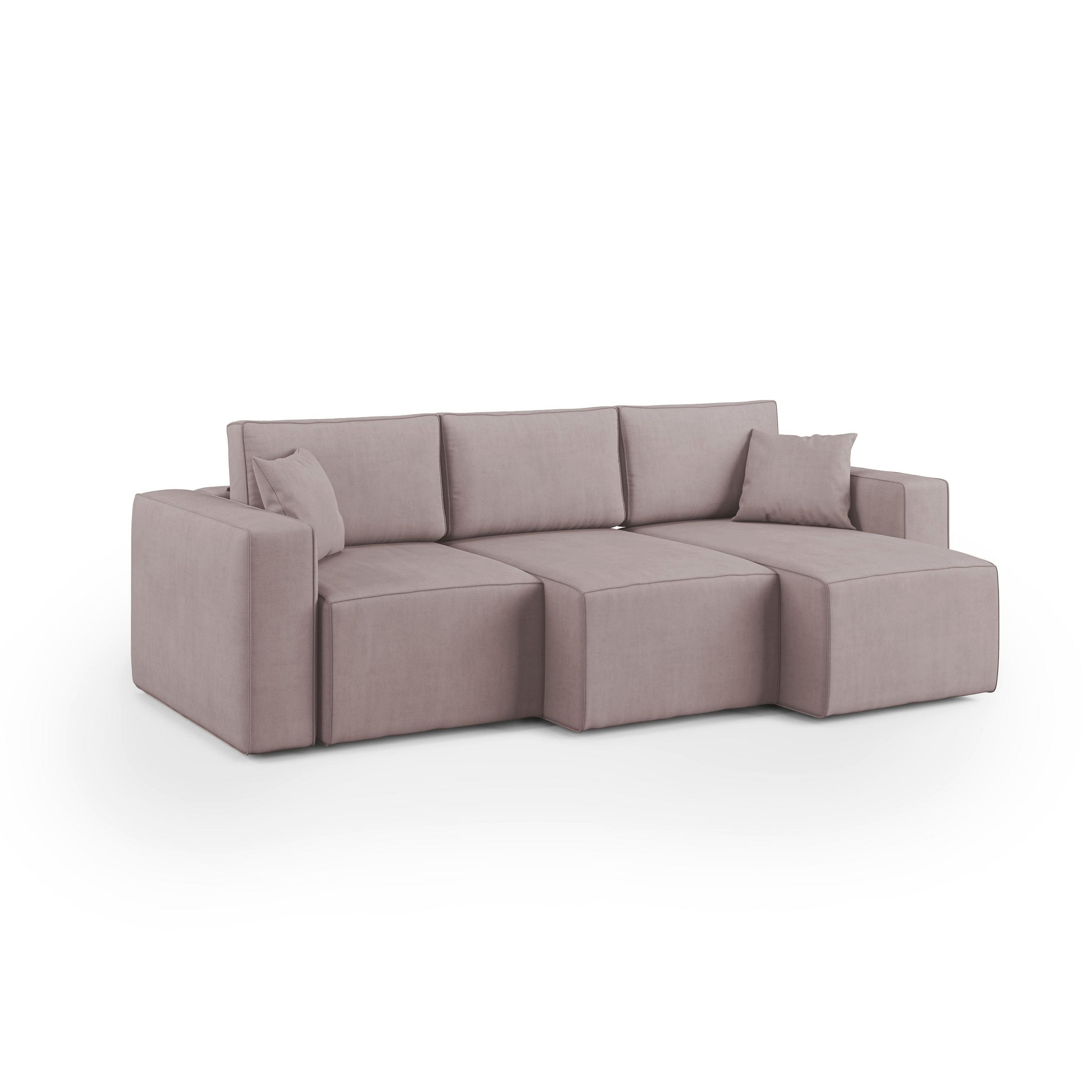 LINEARSOFA Morfeo - Rosa, Textil (245/86/99cm) - Divani.store
